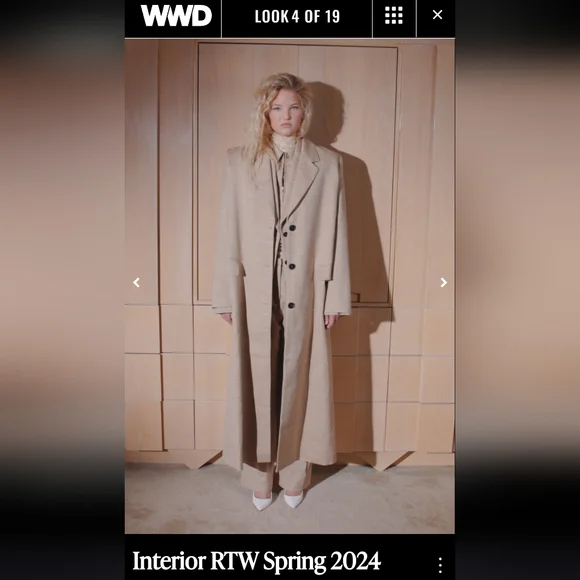 Interior The Jareth Coat In Sable 2 - Picture 2 of 11